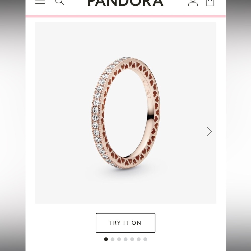 Rose Gold Pandora Ring